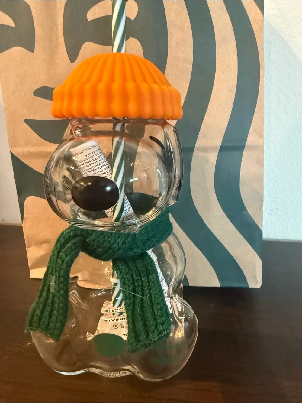 Starbucks clear glass